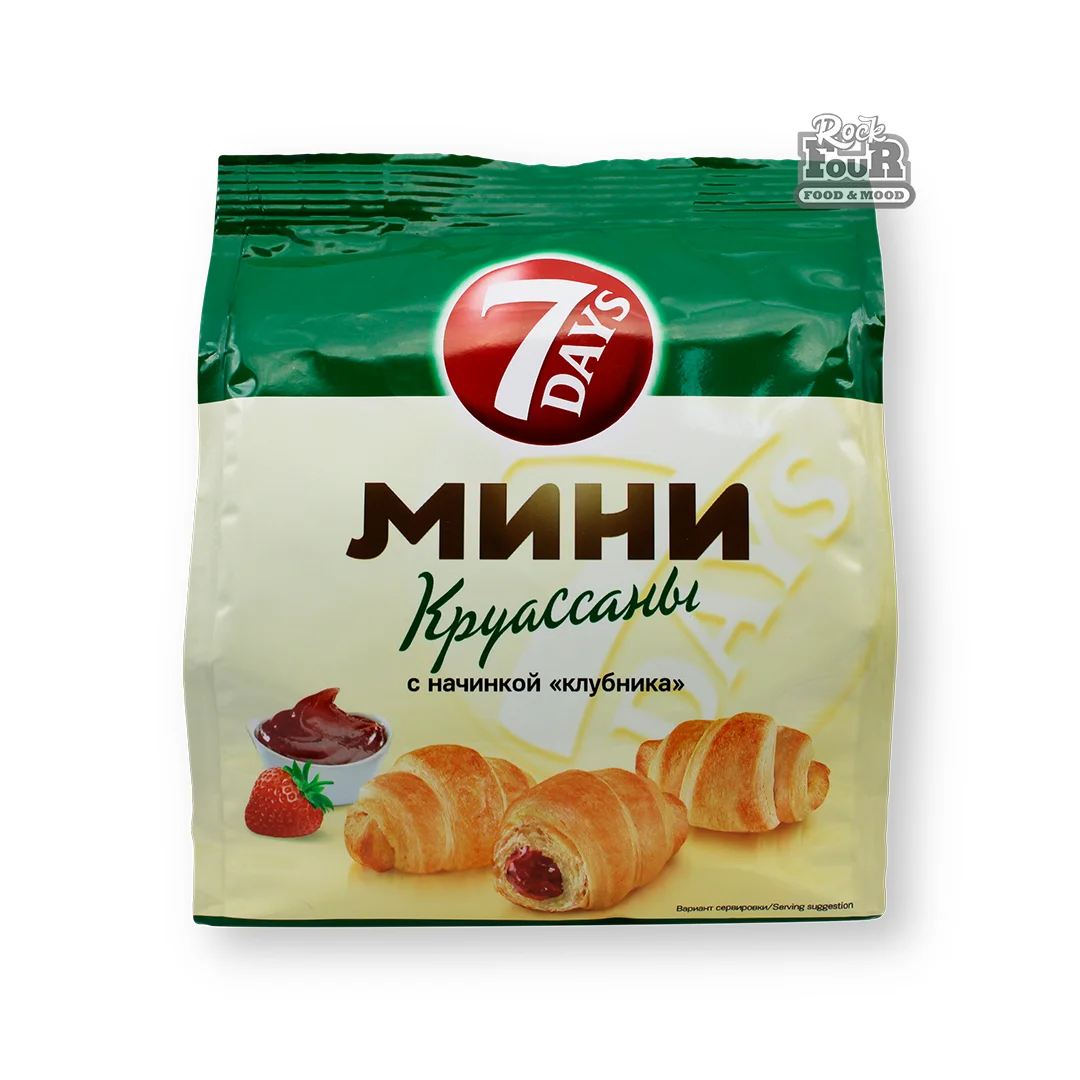 Mini croissants "7Days" with strawberry filling 65g